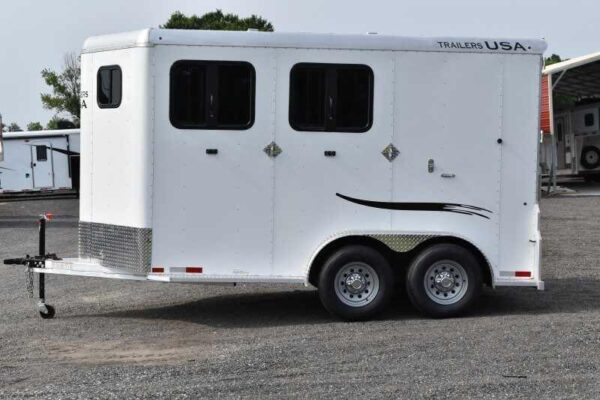 2019 Trailers USA 2HSLBPDLX 2 Horse Trailer - Image 2