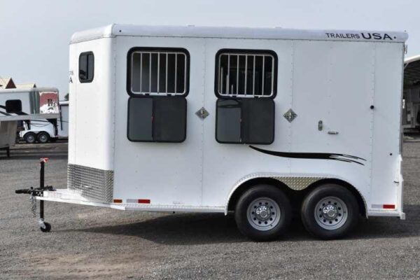 2019 Trailers USA 2HSLBPDLX 2 Horse Trailer - Image 10