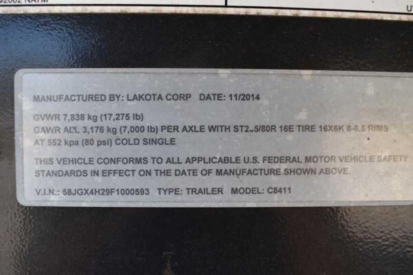 2015 Lakota 8411GLQ 4 Horse Trailer with 11' Short Wall - Image 29