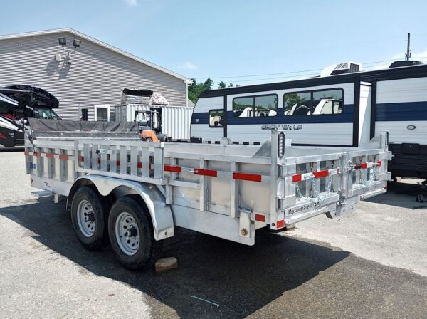 2025 Mission Trailers 7×16 14K Aluminum Hydraulic Dump w/Ramps, HD D-Rings, Barn Doors, Tarp Kit - Image 8