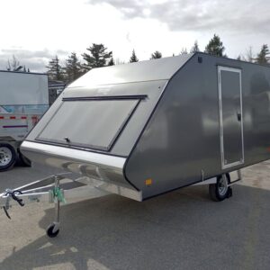 Mission Trailers 101x12 Aluminum 2-Place Crossover w/Mats & Guides, Rear Canopy